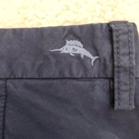Tommy Bahama Blue Pima Cotton Pants - Picture 4 of 5